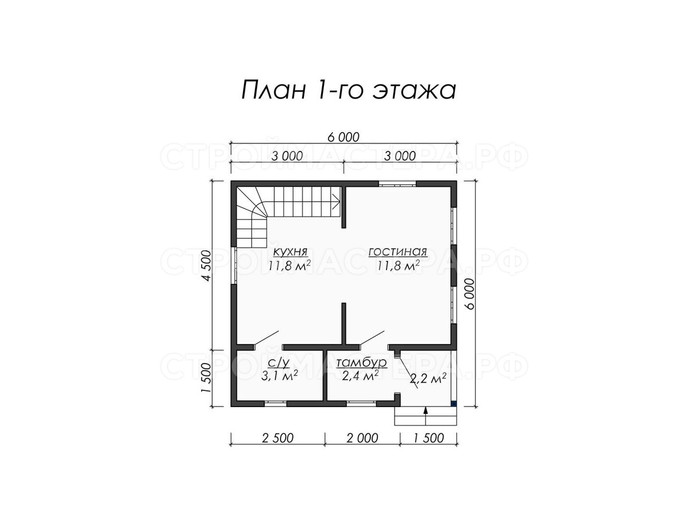 Каркасный дом проект «КД-6»