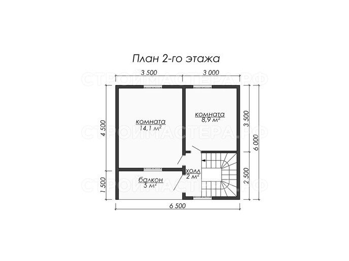 Дом из бруса проект «ДБ-12»