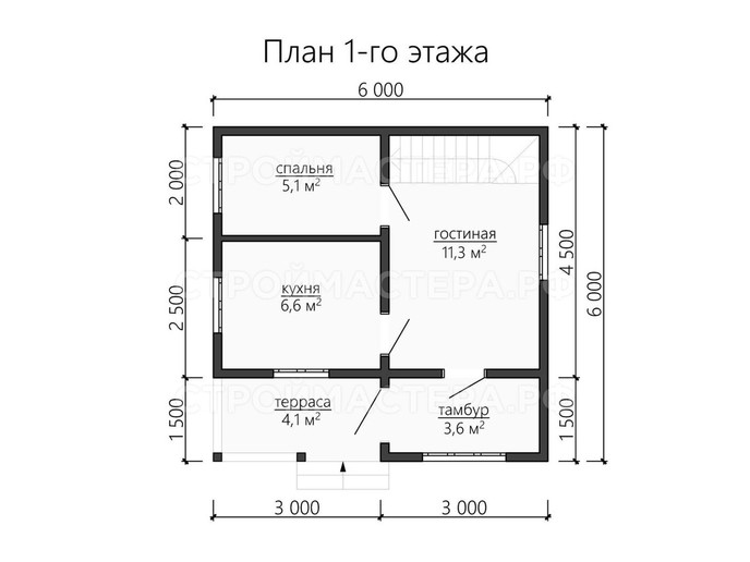 Дом из бруса проект «ДБ-22»