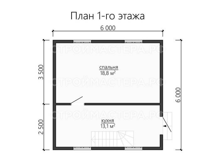 Дом из бруса проект «ДБ-26»