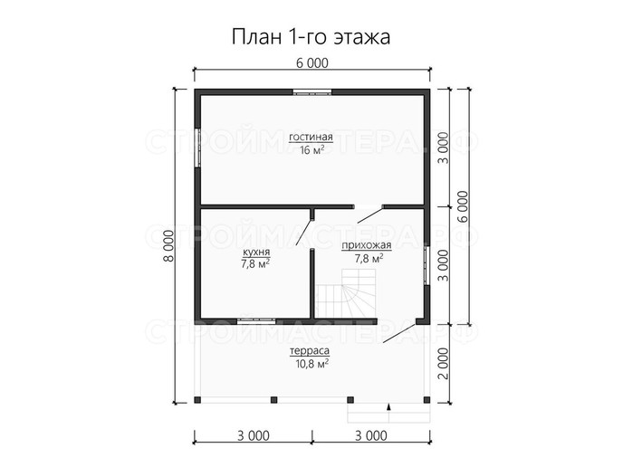 Каркасный дом проект «КД-34»