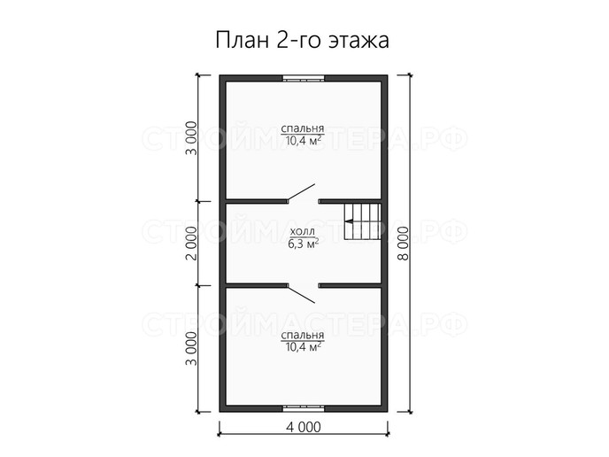 Дом из бруса проект «ДБ-36»