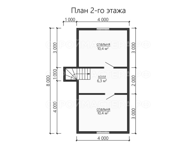 Дом из бруса проект «ДБ-37»