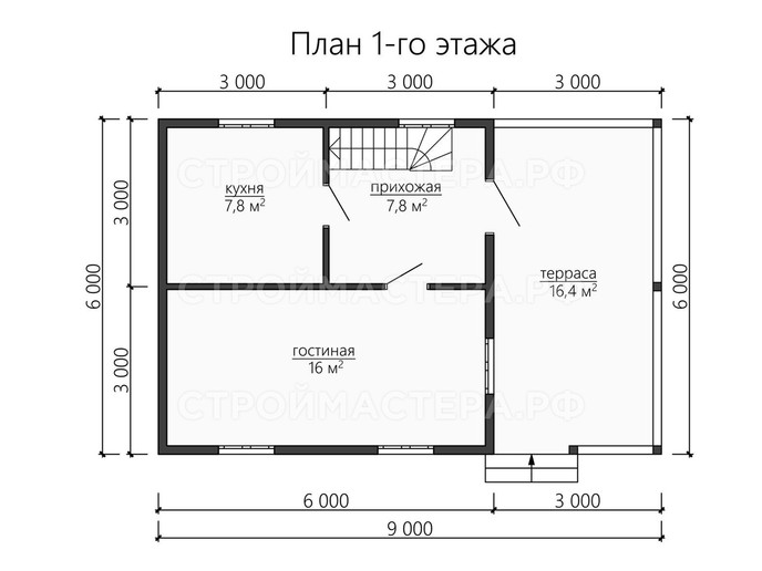 Дом из бруса проект «ДБ-39»