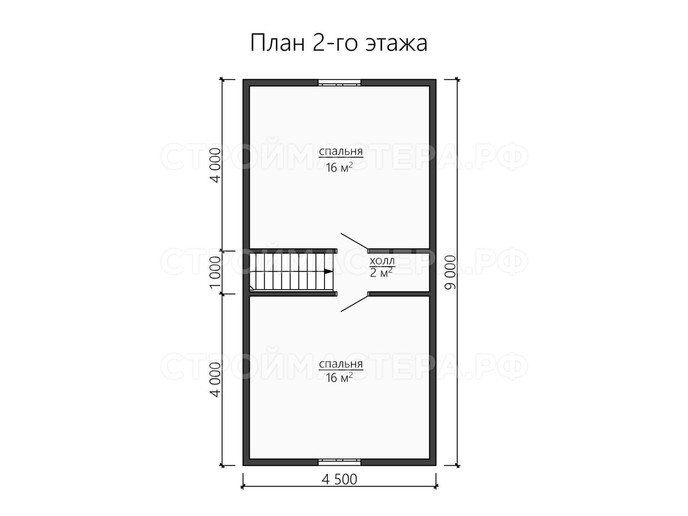 Каркасный дом проект «КД-44»