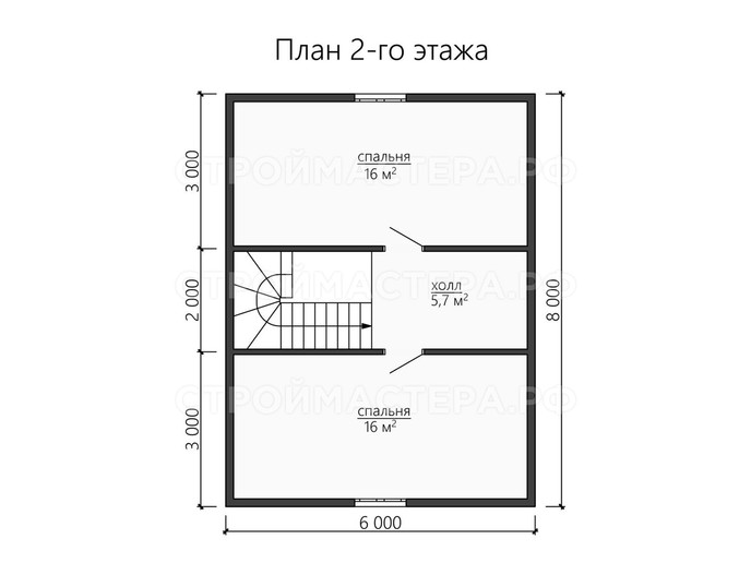 Дом из бруса проект «ДБ-46»