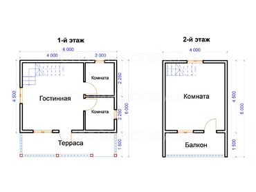 Каркасный дом 6х6 в Храпки