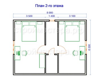 Каркасный дом 6х8м с террасой 2х6м